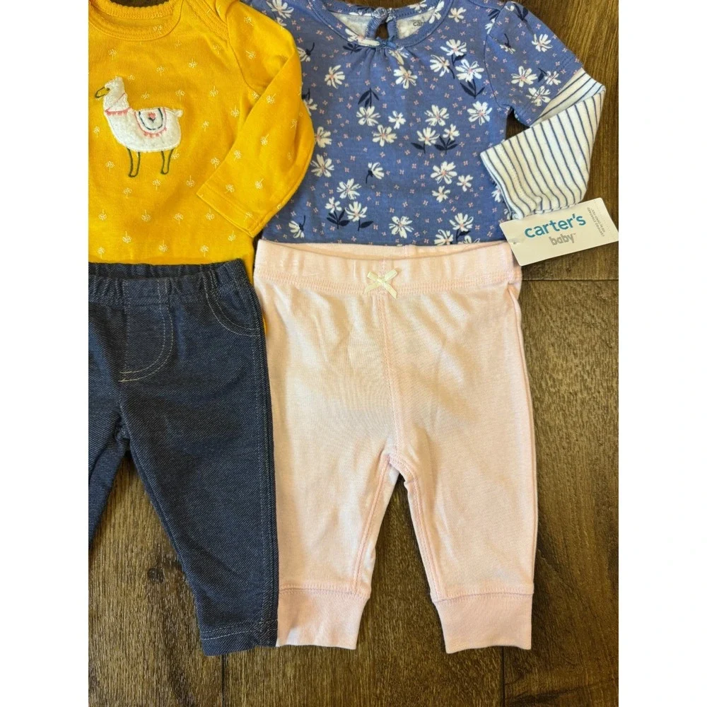 Baby Girl 3 Months‎ Outfits Leggings Pants Shirts Long Sleeve Clothes Lot Llama